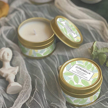 Citronella Candles Outdoor, Scented Candles, Summer Soy Wax Candles, Lemongrass Candles