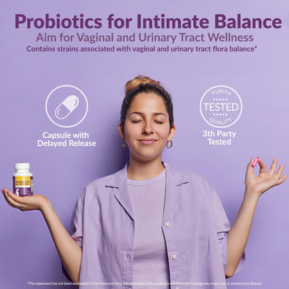 Complete Vaginal Probiotics for Women - w/Added Cranberry, D-mannose to Promote