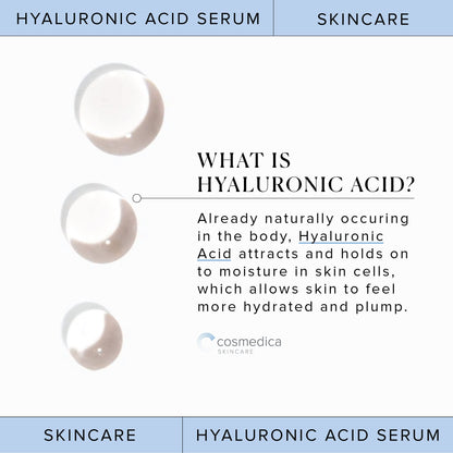 Hyaluronic Acid Serum for Skin 100% Pure Anti Aging Serum Intense Hydration