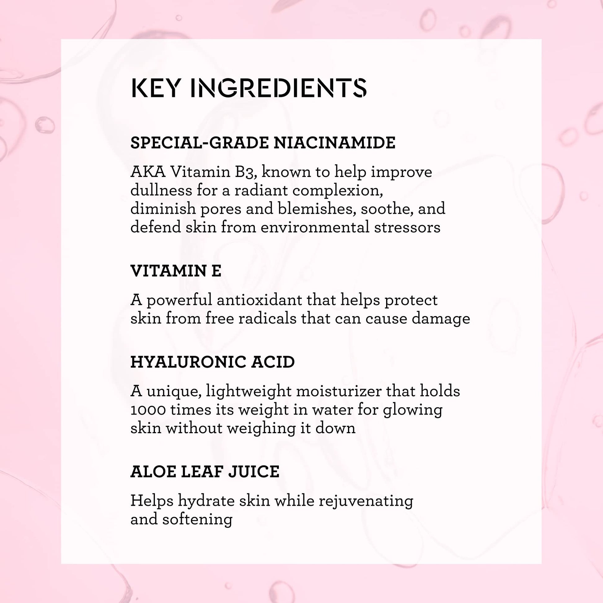 Bliss Glow and Hydrate Serum - Niacinamide + Hyaluronic Acid - 1 Fl Oz Bliss