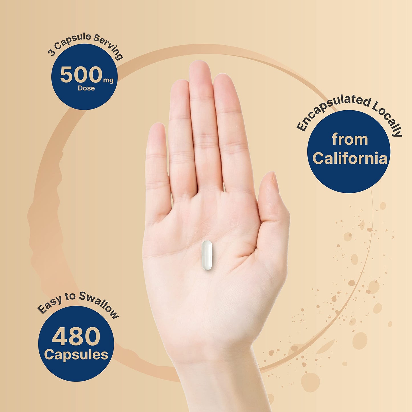 2 Pack Magnesium Citrate 500mg, 480 Capsules | High Purity Elemental Form