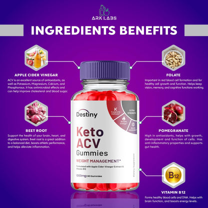 Destiny Keto ACV Gummies, Destiny Keto ACV Gummies Advanced 1000MG - Destiny Keto
