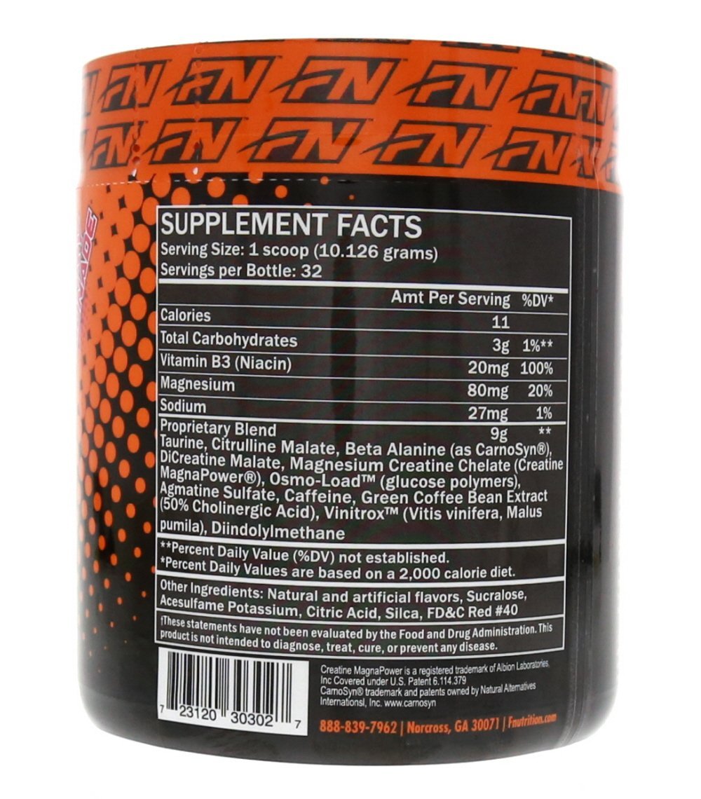 Formutech Nutrition Volatile Pre Workout, Cherry Lemonade, w/2 Forms of Creatine for Insane Muscle Pumps and Building Lean Muscle Mass 32 Servings