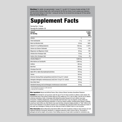 Fitness Labs Pre Workout Powder | for Men and Women | Intensifier Supplement | Watermelon Candy Flavor | 30 Servings | Non-GMO, Gluten Free Supplement