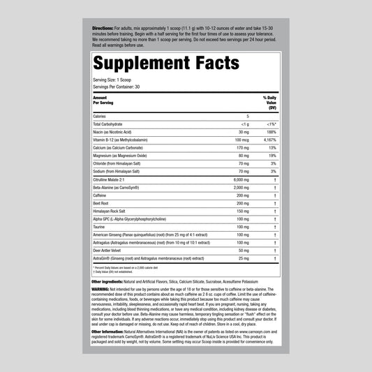 Fitness Labs Pre Workout Powder | for Men and Women | Intensifier Supplement | Watermelon Candy Flavor | 30 Servings | Non-GMO, Gluten Free Supplement