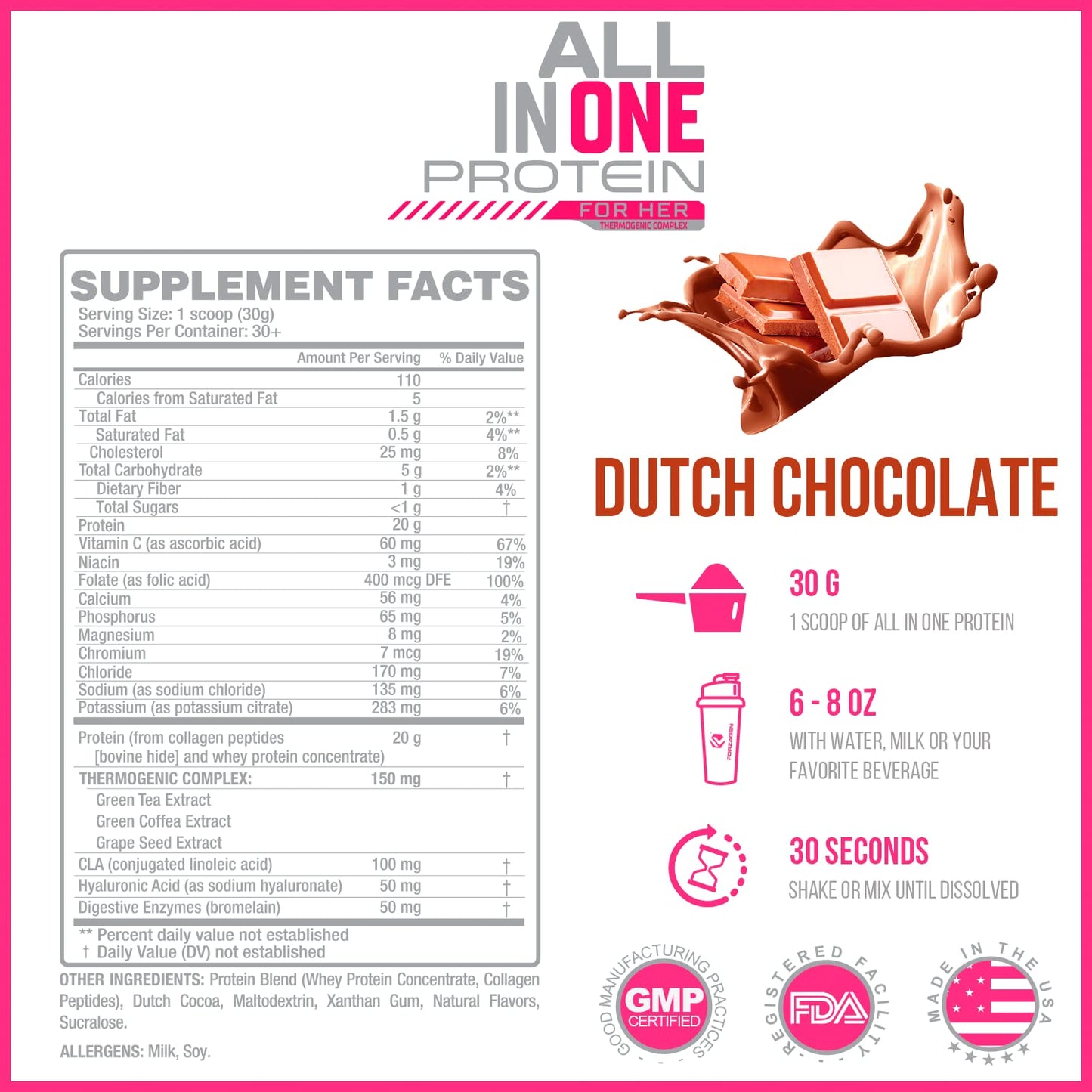 Forzagen Protein Powder for Women - Protein Shake With Collagen Powder for Women