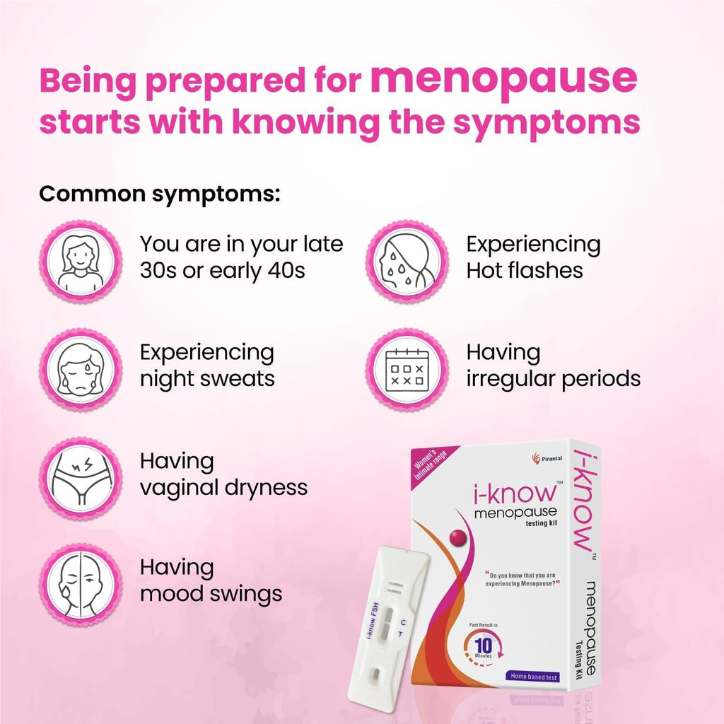 MK Menopause Testing kit | for Women Facing Menopause Symptoms Like hot Flashes, Night Sweats