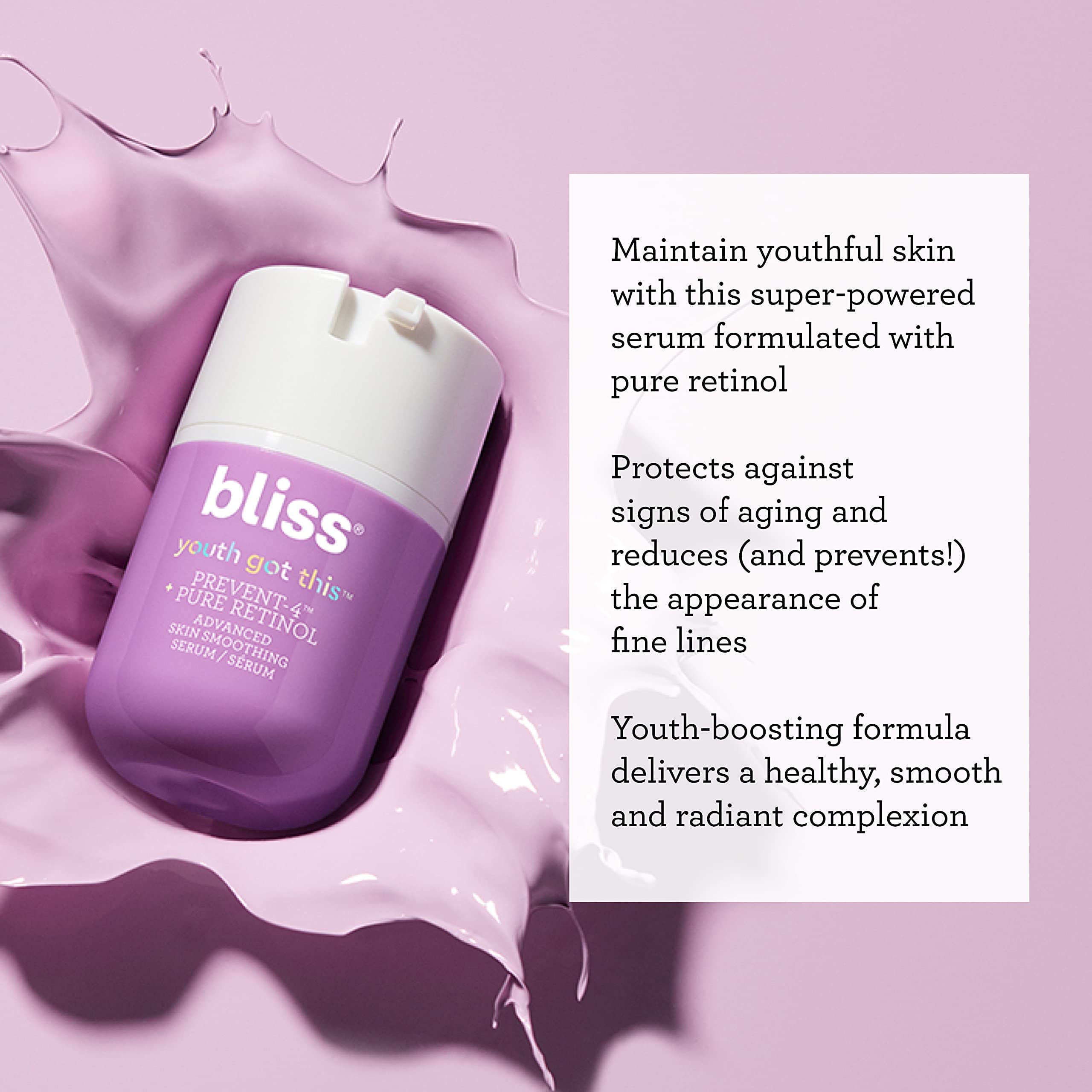 Bliss Youth Got This™ Prevent-4™ + Pure Retinol - 0.67 Fl Oz - Advanced Skin Bliss