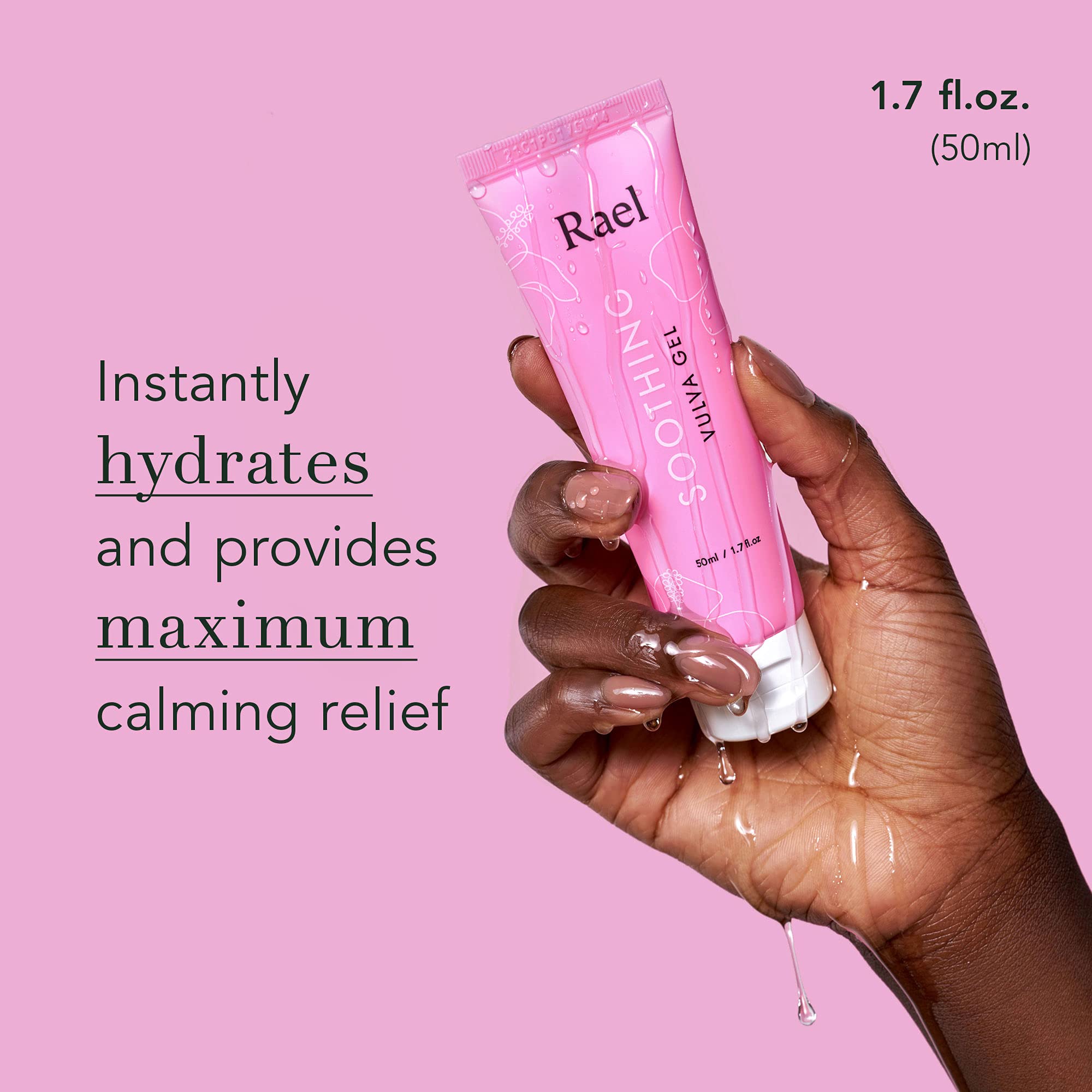 Rael Vaginal Moisturizer, Soothing Vulva Gel - pH Balance Intimate Skin Care for Women, All Skin Types Rael