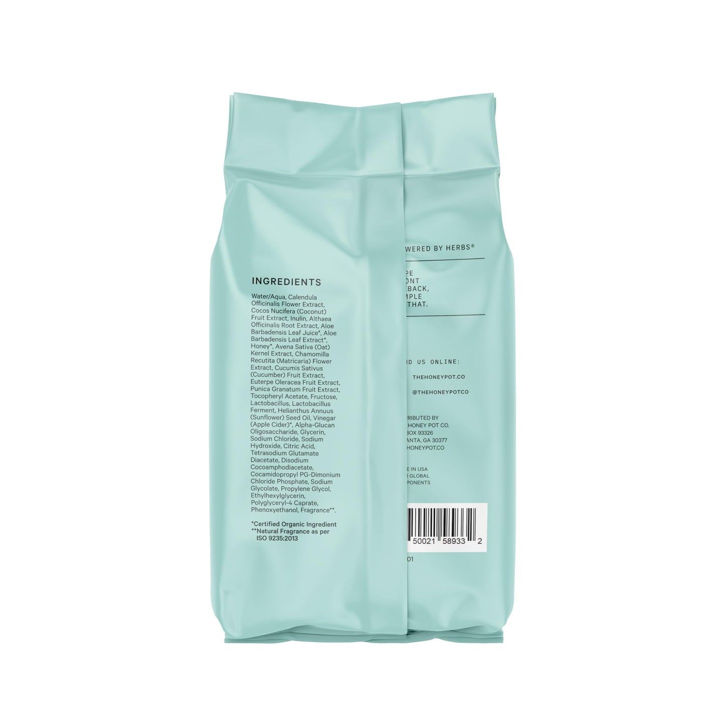 The Honey Pot Company - Prebiotic Feminine Wipes - Herbal Infused Feminine Hygiene Wipes
