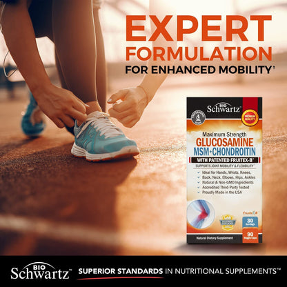 Glucosamine Chondroitin MSM 2110mg - Joint Support Supplement with Turmeric