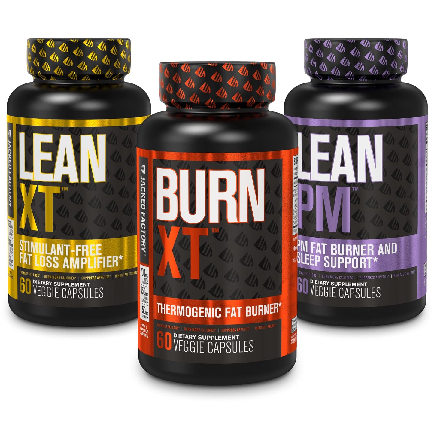 Burn-XT Thermogenic Fat Burner, Lean PM Nighttime Fat Burner & Sleep Aid