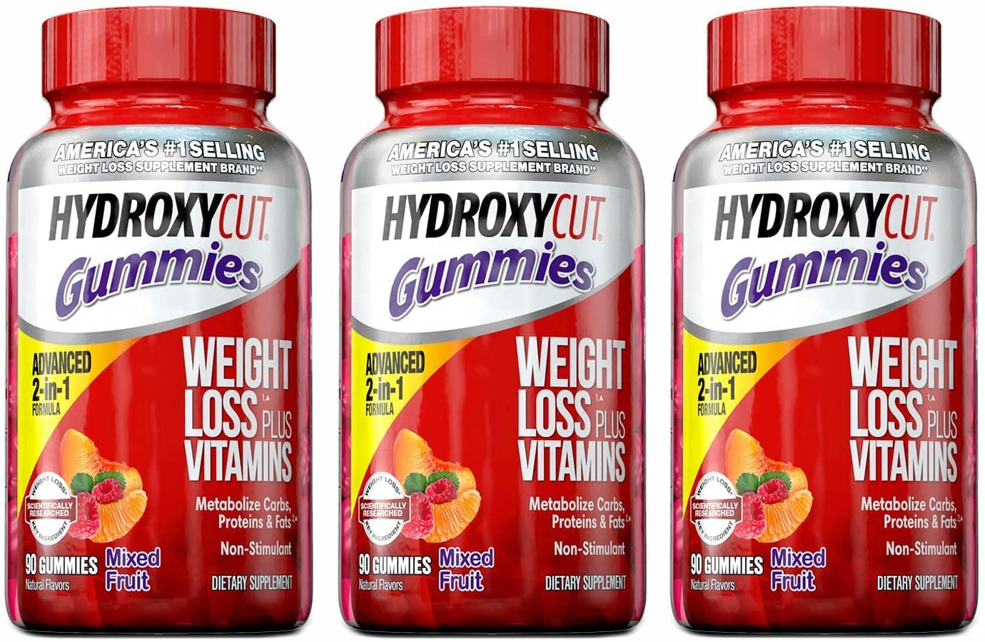 Hydroxycut Caffeine-Free Gummy for Women & Men | 15 Essential Vitamins & Minerals