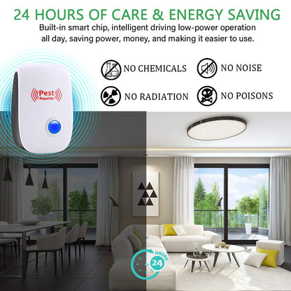 Ultrasonic Pest Repeller 6 Packs Electronic Plug in Indoor Sonic Repellent