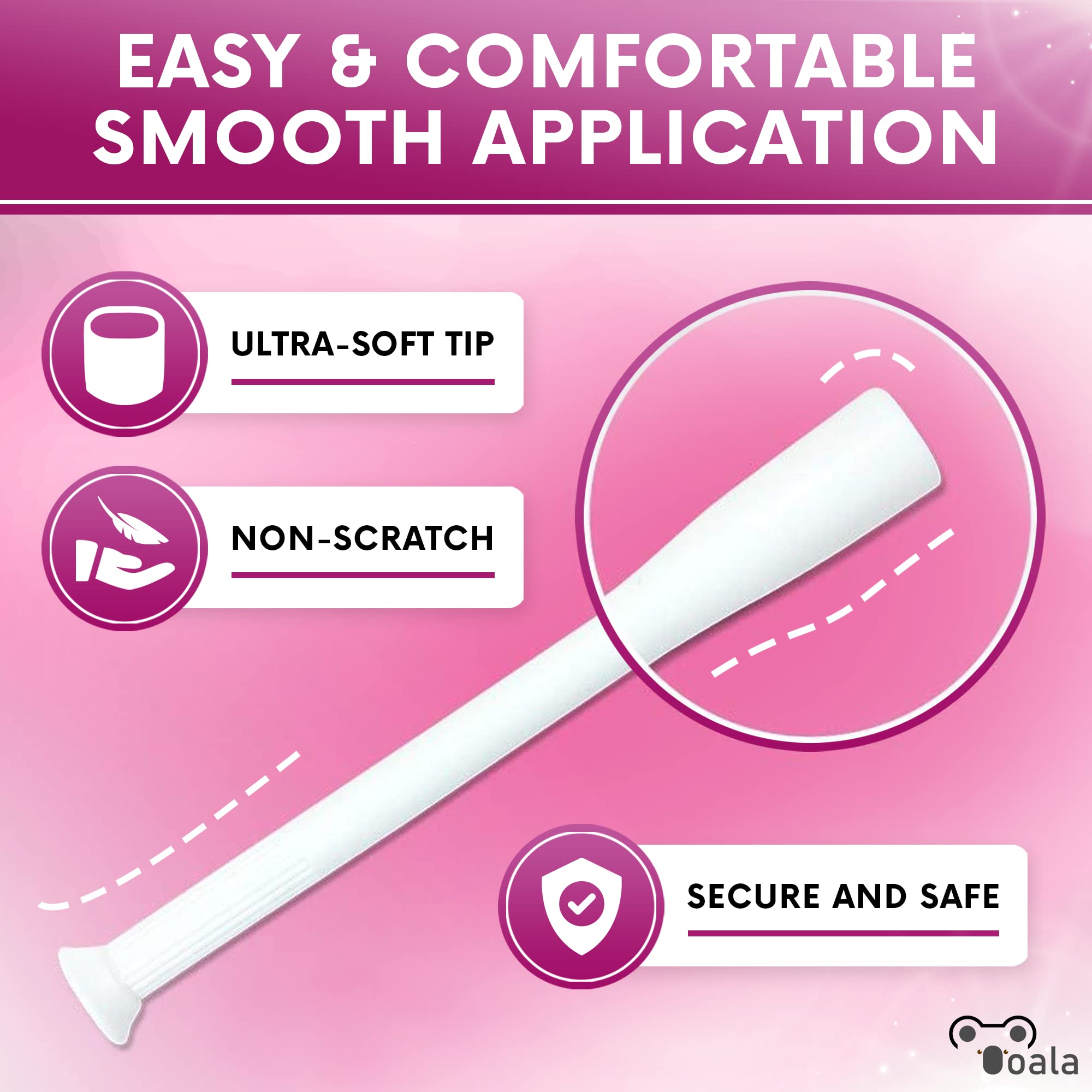 Ooala Disposable Vaginal Suppository Applicators (30-Pack) | Fits Most Brands, Pills, Tablets and Boric Acid Ooala