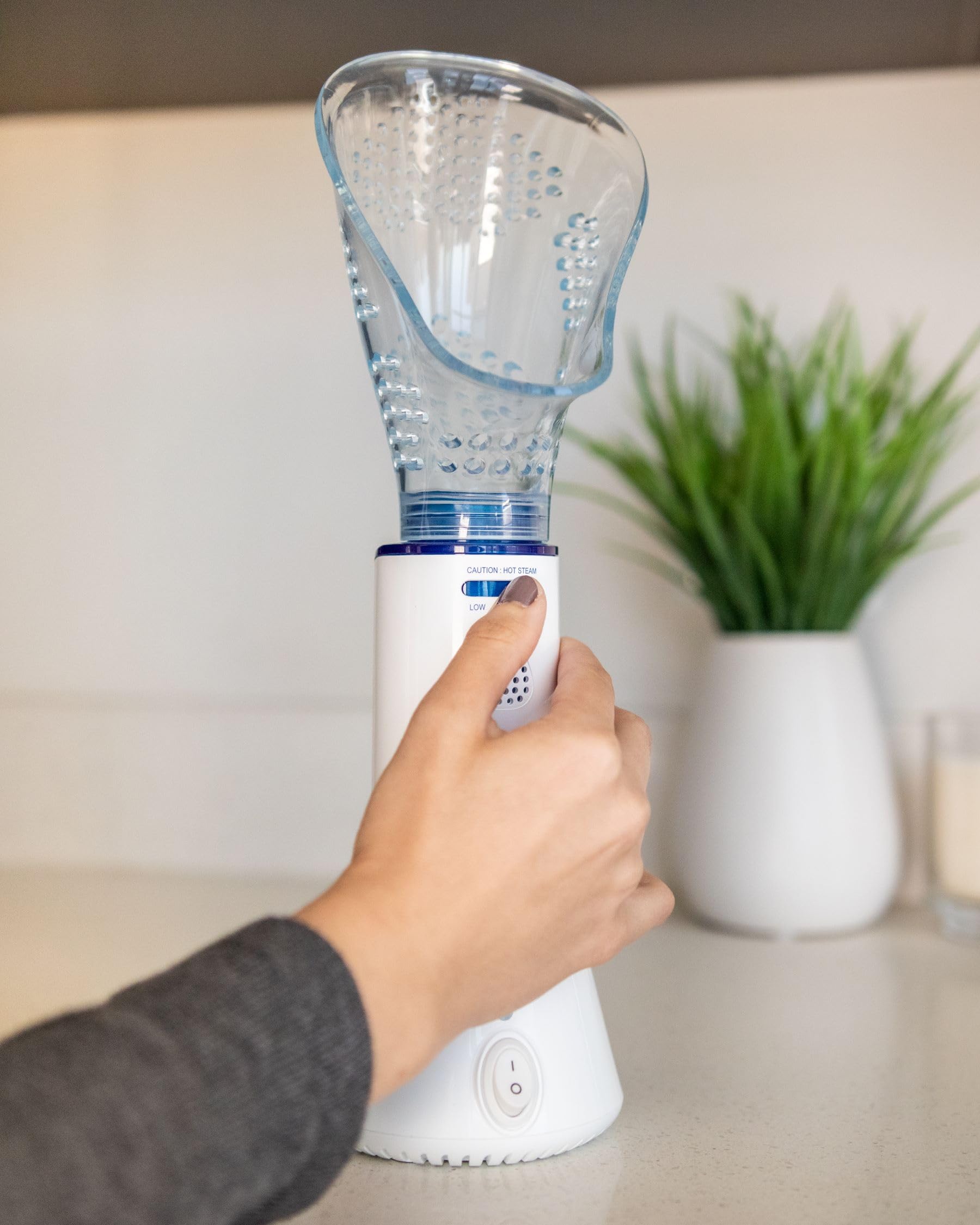 Crane x HALLS Corded Personal Steam Inhaler for Sinus, Congestion, Cough, & Cold Relief Crane