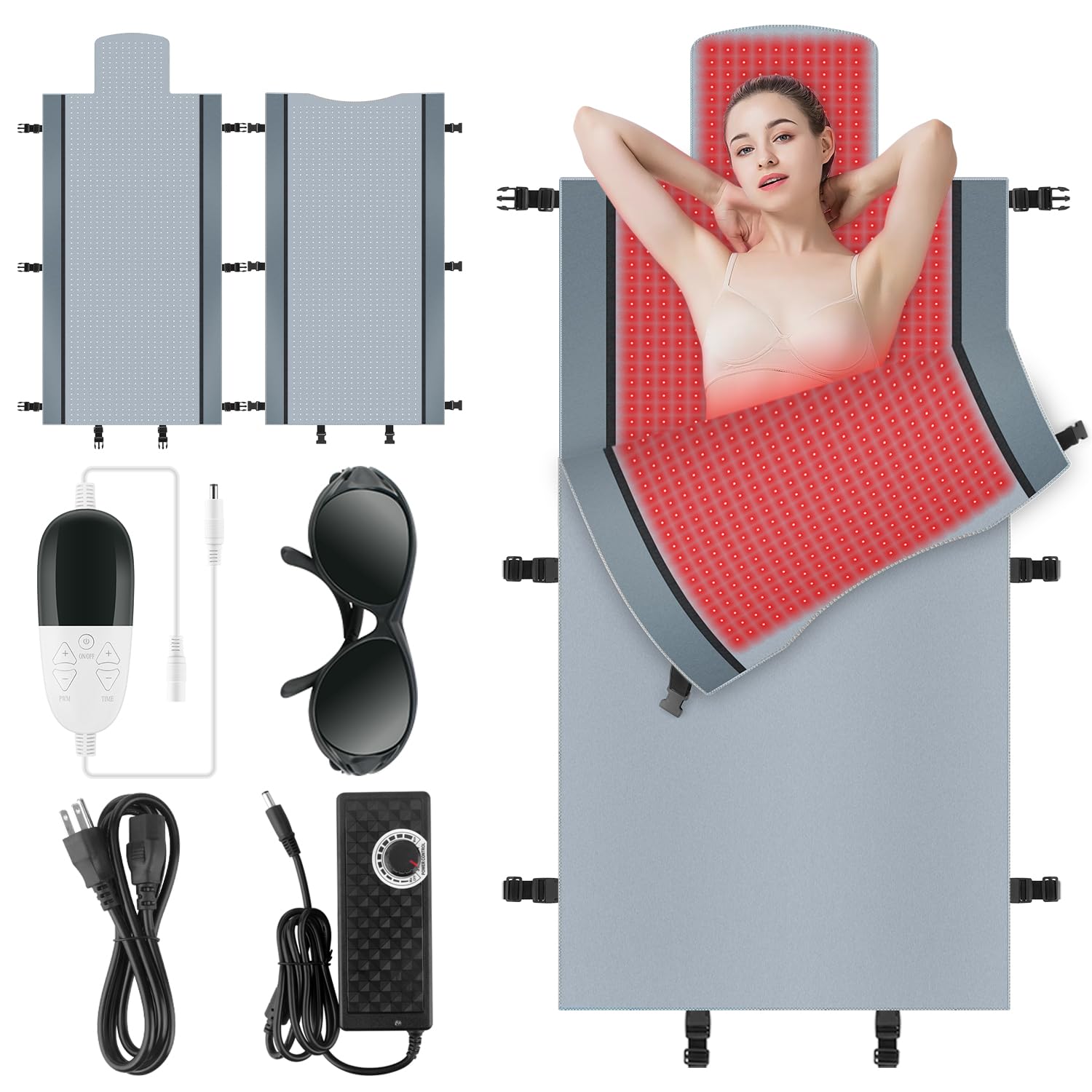 Red Light Therapy for Body - Full Body Red Light Therapy Mat, 71.0x33.30in, 2570Pcs 660nm