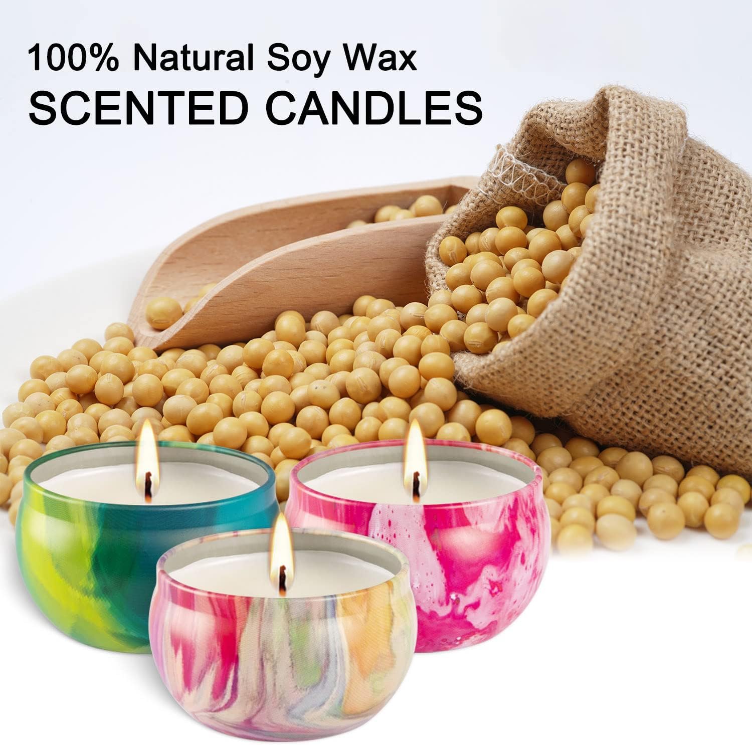 Scented Candles Aromatherapy Candles for Stress Relief,Soy Wax Candles Gifts for Women pliadvbu