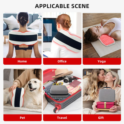 Toponechoice Red Light Therapy Belt, 450pcs 660nm 850nm 940nm, Infrared Light Therapy