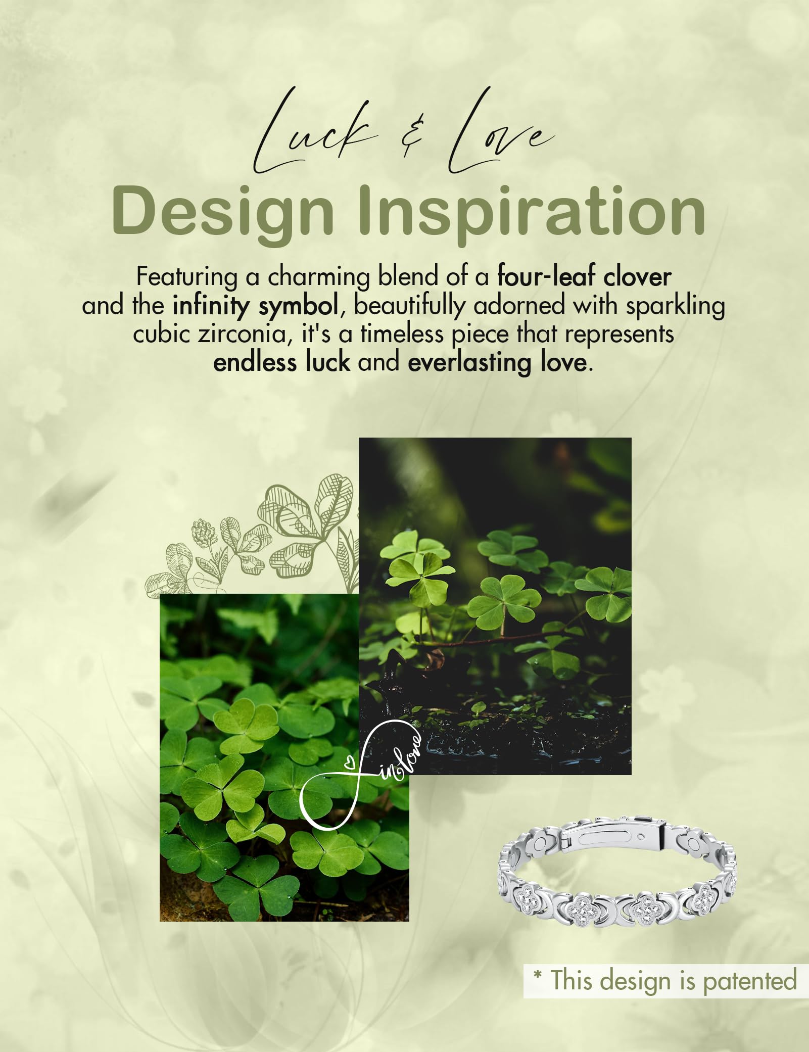 Feraco Ultra Strength Magnetic Bracelets for Women with Neodymium Therapy Magnets Feraco