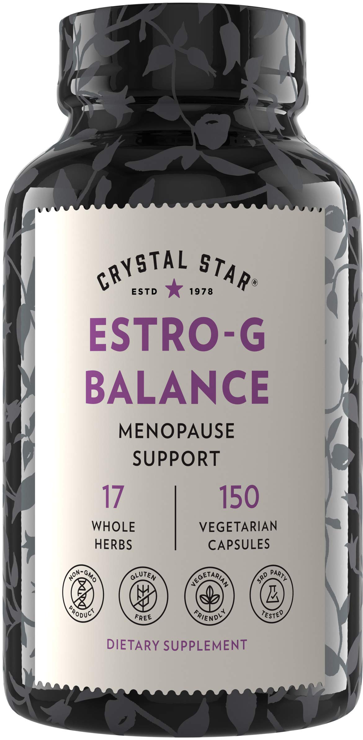Crystal Star Estro G Balance Supplement (150 Capsules) – Herbal Menopause Support