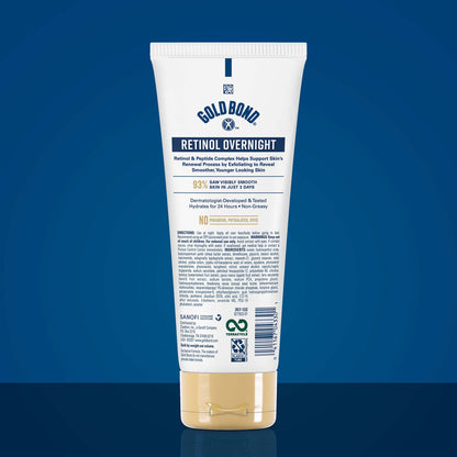 Gold Bond Age Renew Retinol Overnight Body & Face Lotion, With Retinol