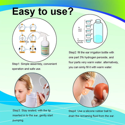 Ear Wax Removal Tool, Ear Cleaning Kits Safe Ear Irrigation Kit Ear Flush