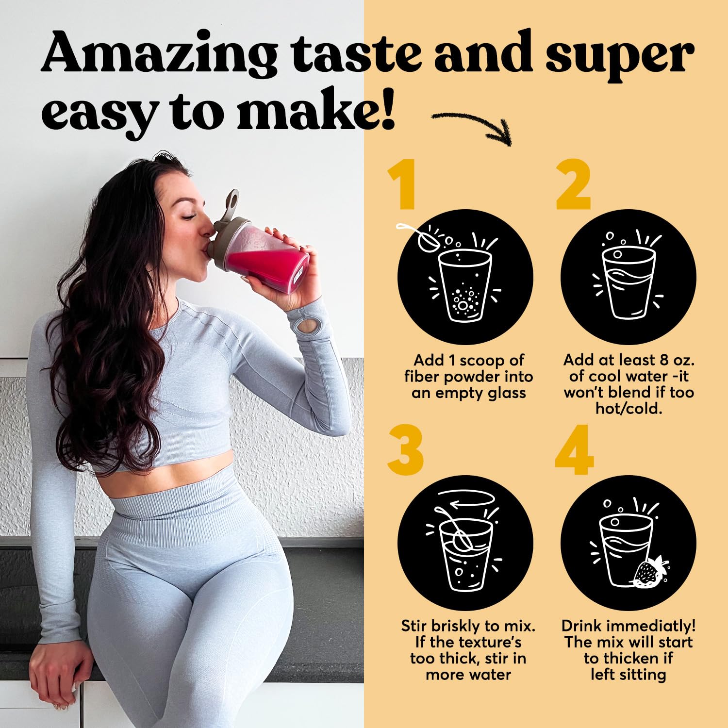 ColonBroom Premium Psyllium Husk Powder (Strawberry) - Colon Cleanse for Bloating ColonBroom