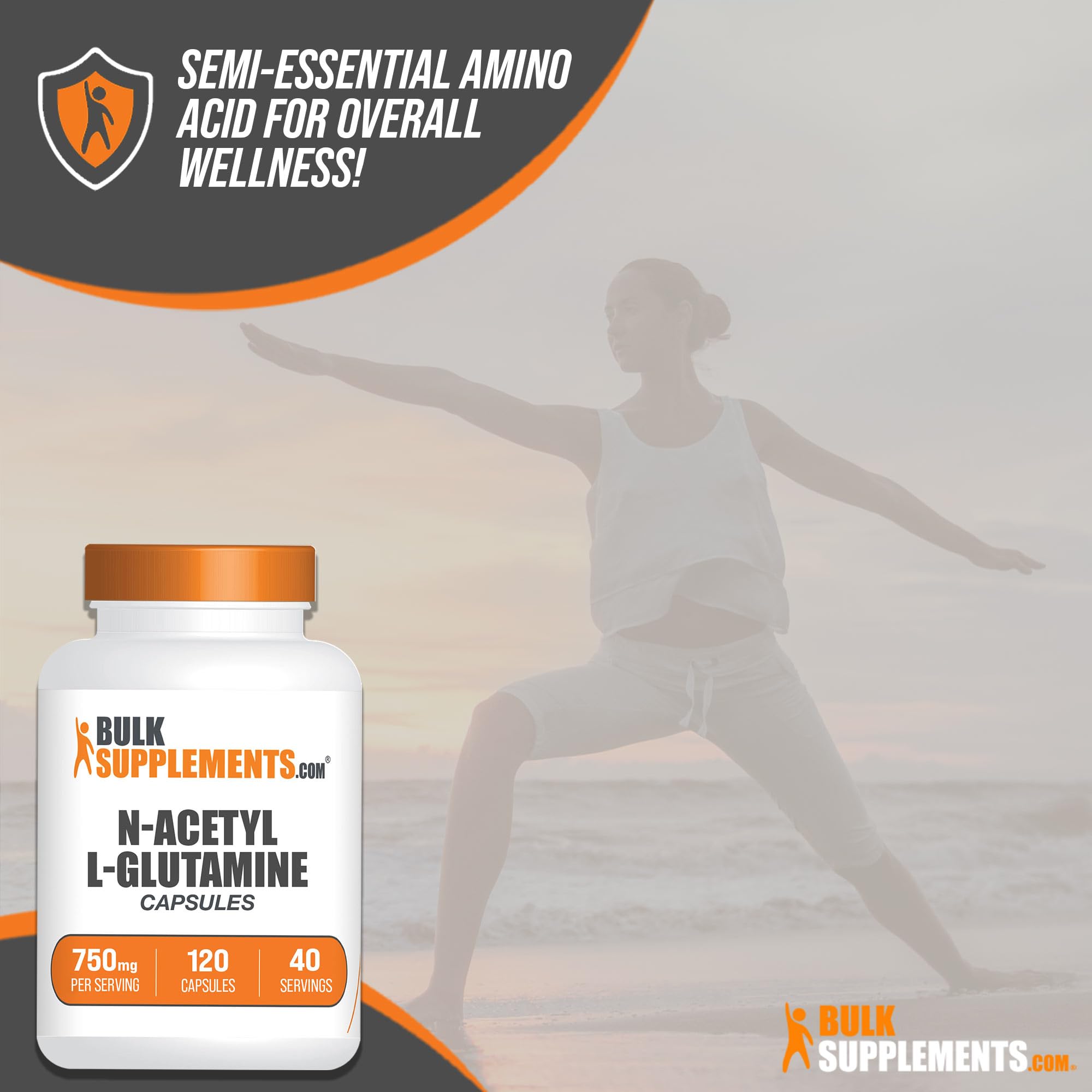 BULKSUPPLEMENTS.COM N-Acetyl L-Glutamine Capsules - Glutamine Supplement BULKSUPPLEMENTS.COM