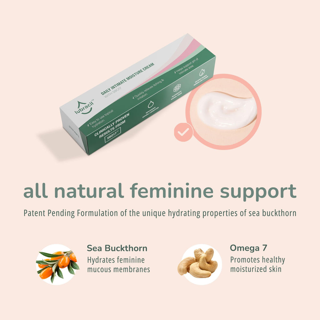 Lubracil - Topical Vulva Cream - Daily Care Moisturizer Helping with Vaginal Dryness, Burning Lubracil