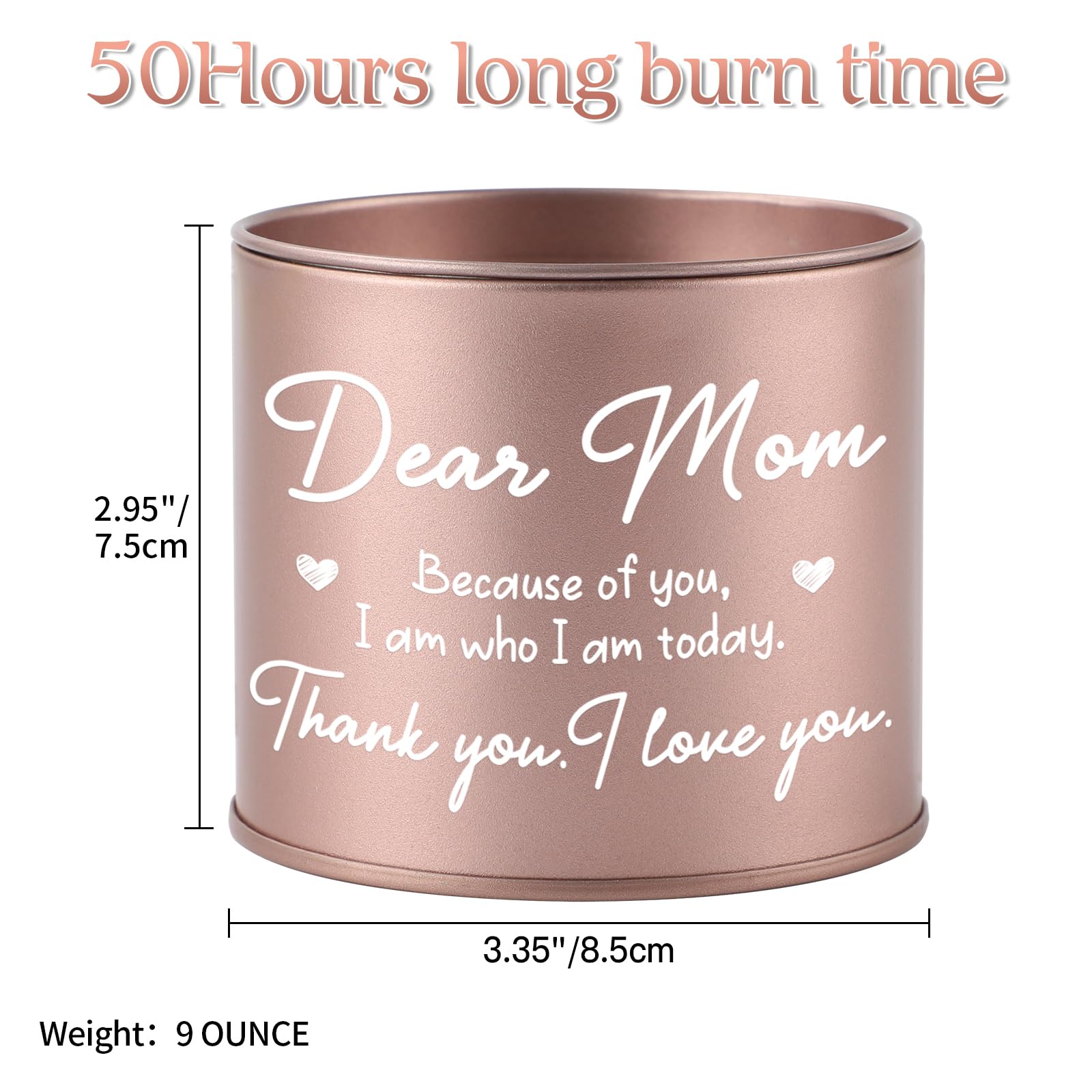 BLUMUZE Mom Gift for Birthday, Mothers Day Gifts 9oz Lavender Scented Candle for Mom, Candles Gifts Blumuze