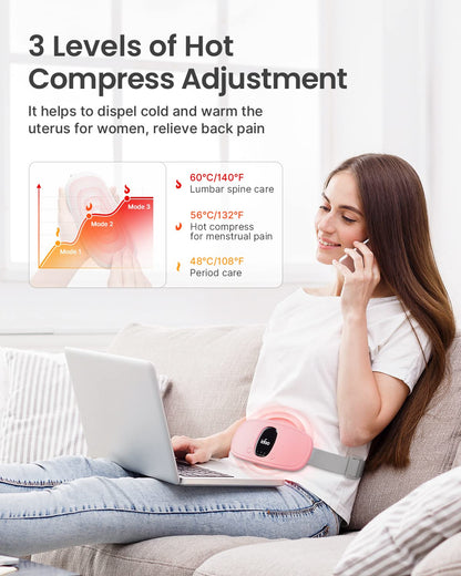 FSA HSA Eligible Portable Cordless Menstrual Heating Pad, iDOO Period Heating Pads