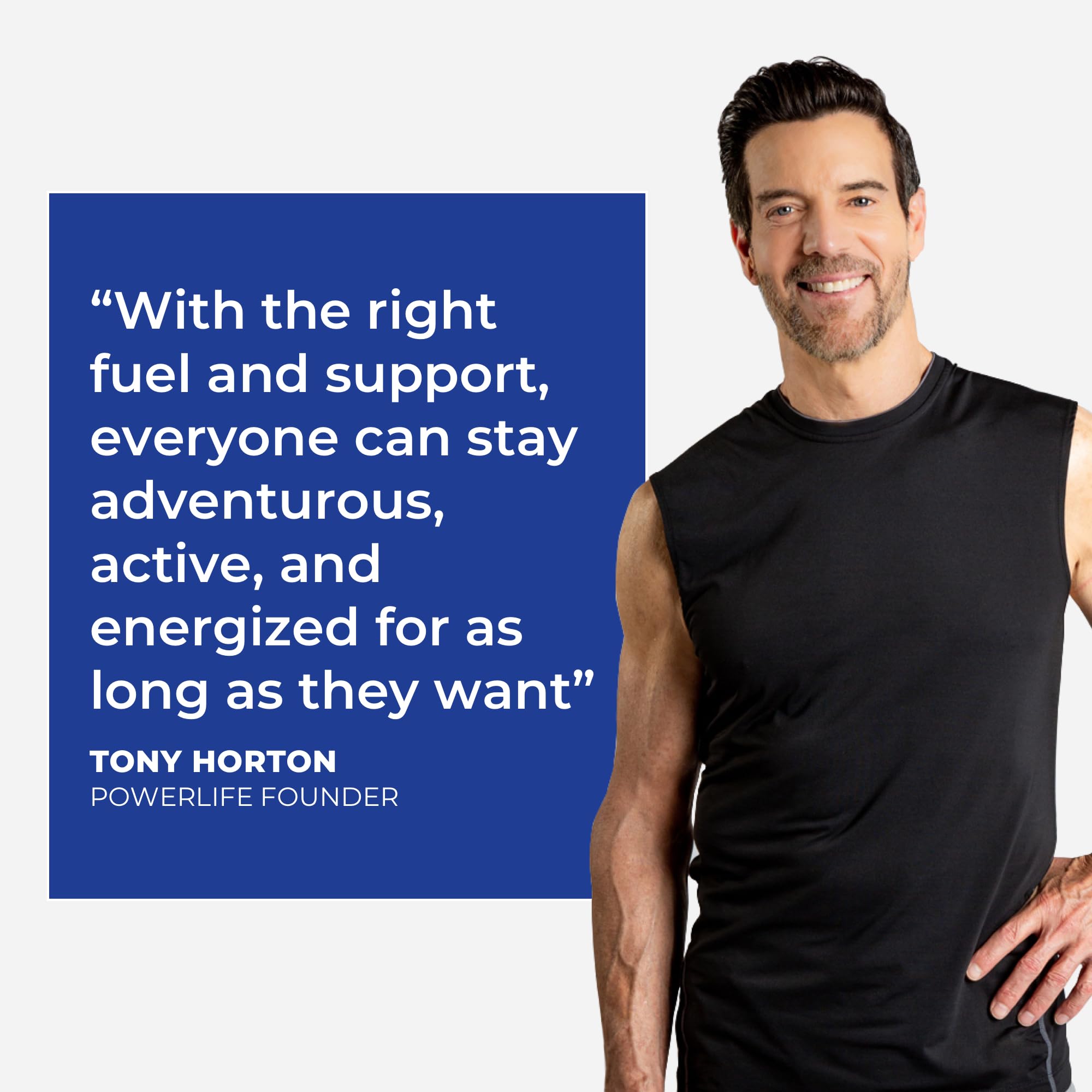 POWERLIFE Tony Horton High Impact Grass Fed Whey Protein with 3000 MG of HMB POWERLIFE