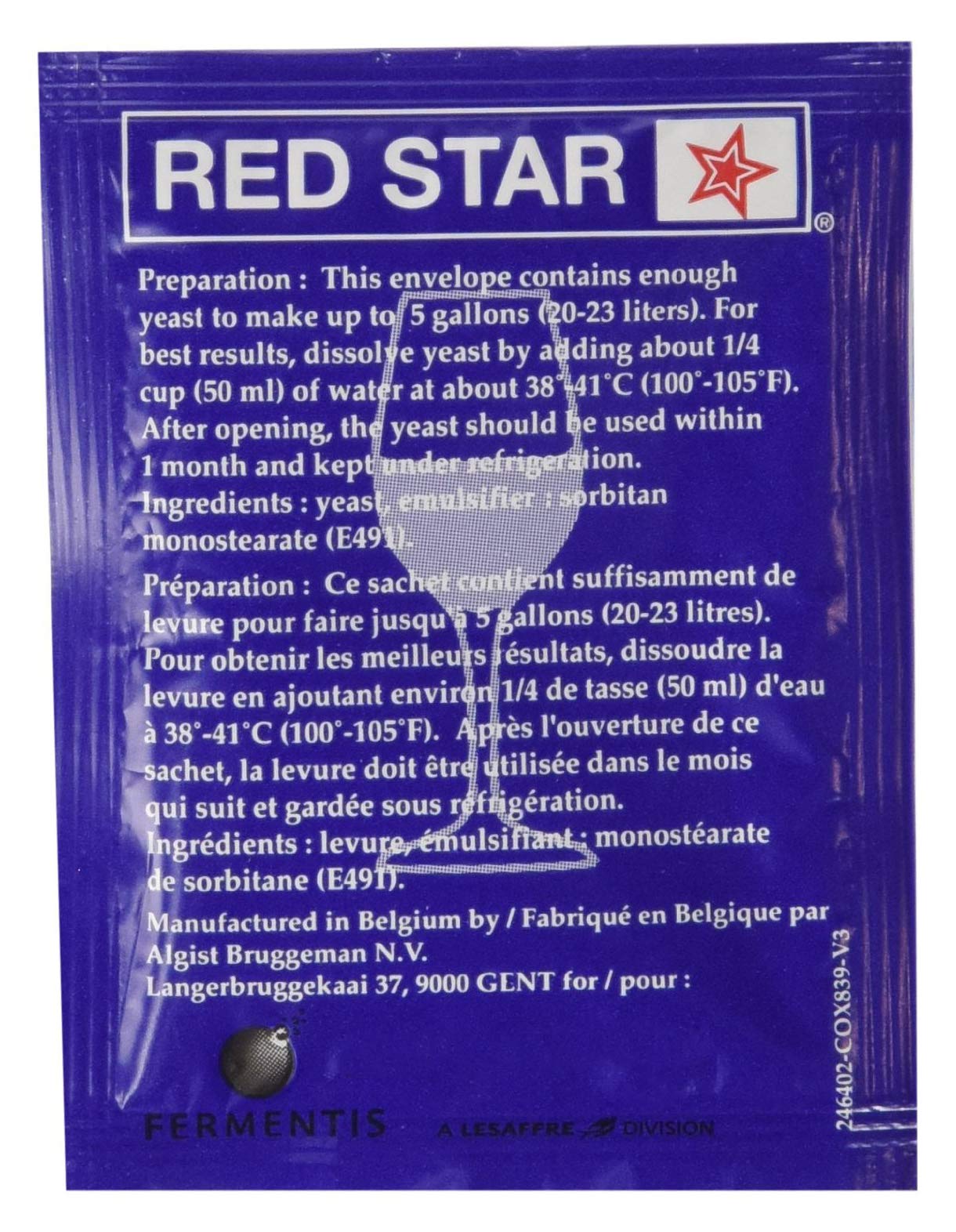 Red Star Premier Cuvee Yeast 10 Packets Red Star