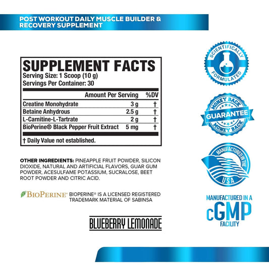 Jacked Factory NITROSURGE Pre Workout Supplement, Growth Surge Post Workout Muscle Builder