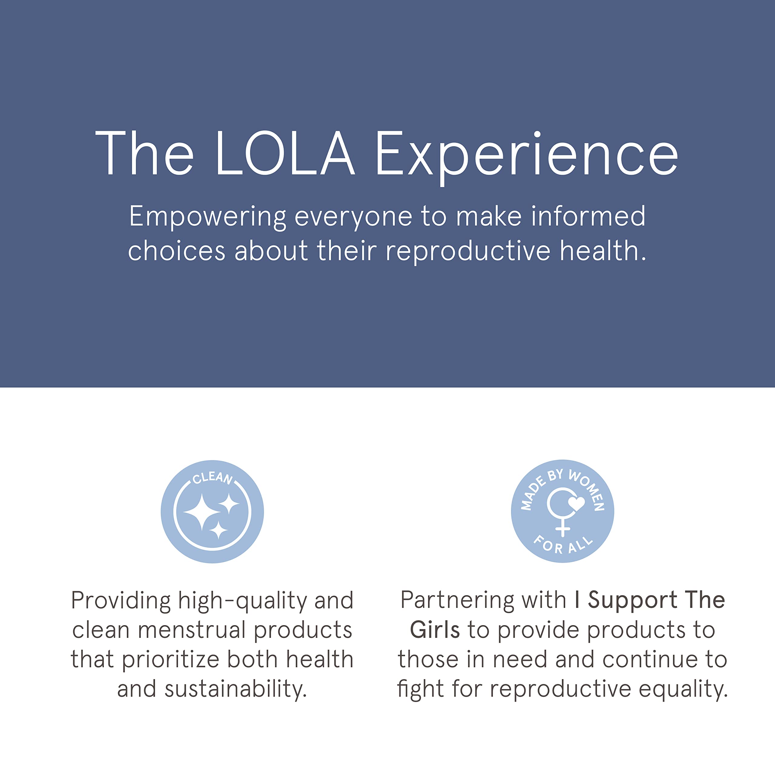 LOLA Ultra Thin Liners, 108 Count - Cotton Panty Liners for Women, Hypoallergenic Pads for Women LOLA