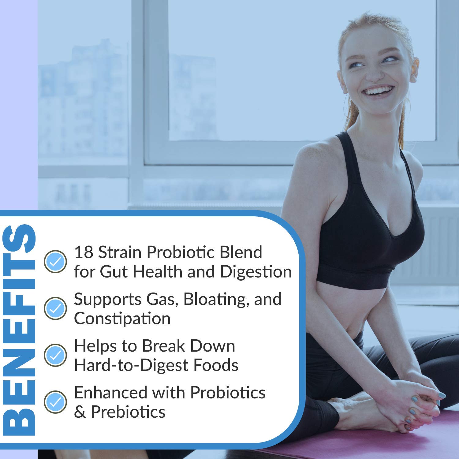 Instant Digest Complete 2-in-1 Probiotic Digestive Enzymes, 60 Capsules Instant Brands