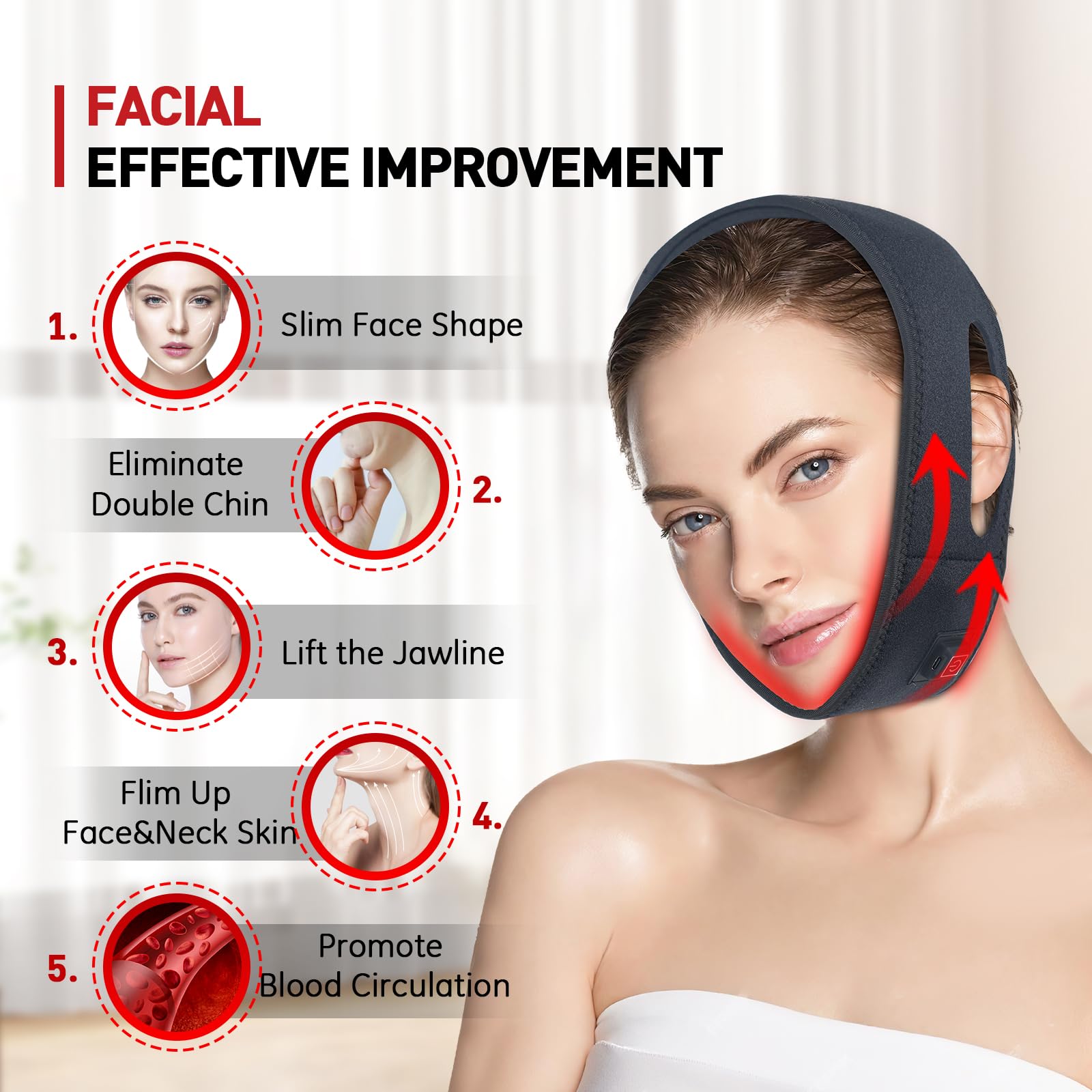 Rikimxin Red Light Therapy for Neck, 660nm Red Light and 850nm Near Infrared Light Therapy Pad Rikimxin