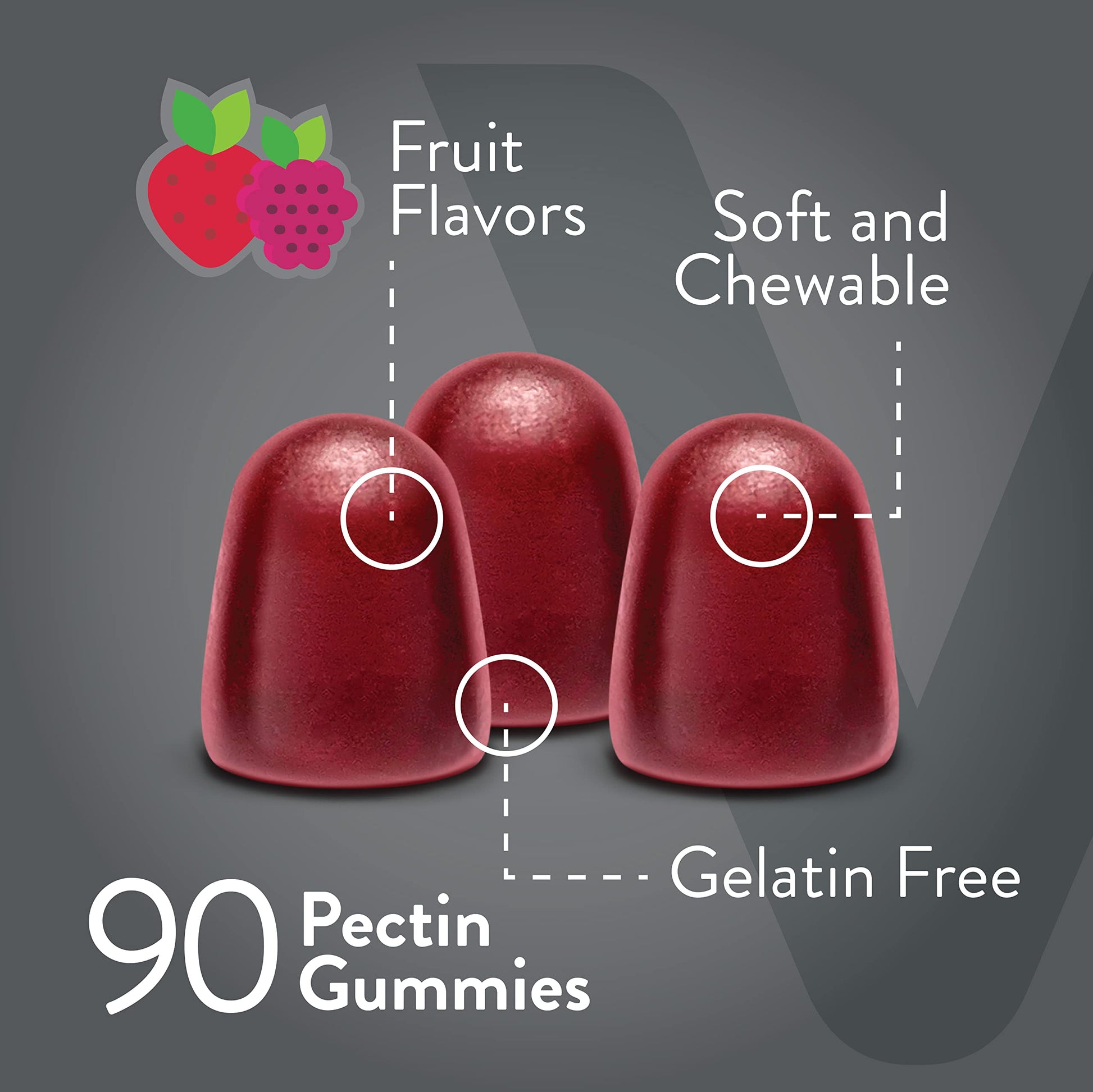 Prebiotic Fiber Gummies 7G Extra Strength [Zero Sugar Added] Digestive Heath Regularity Viteey
