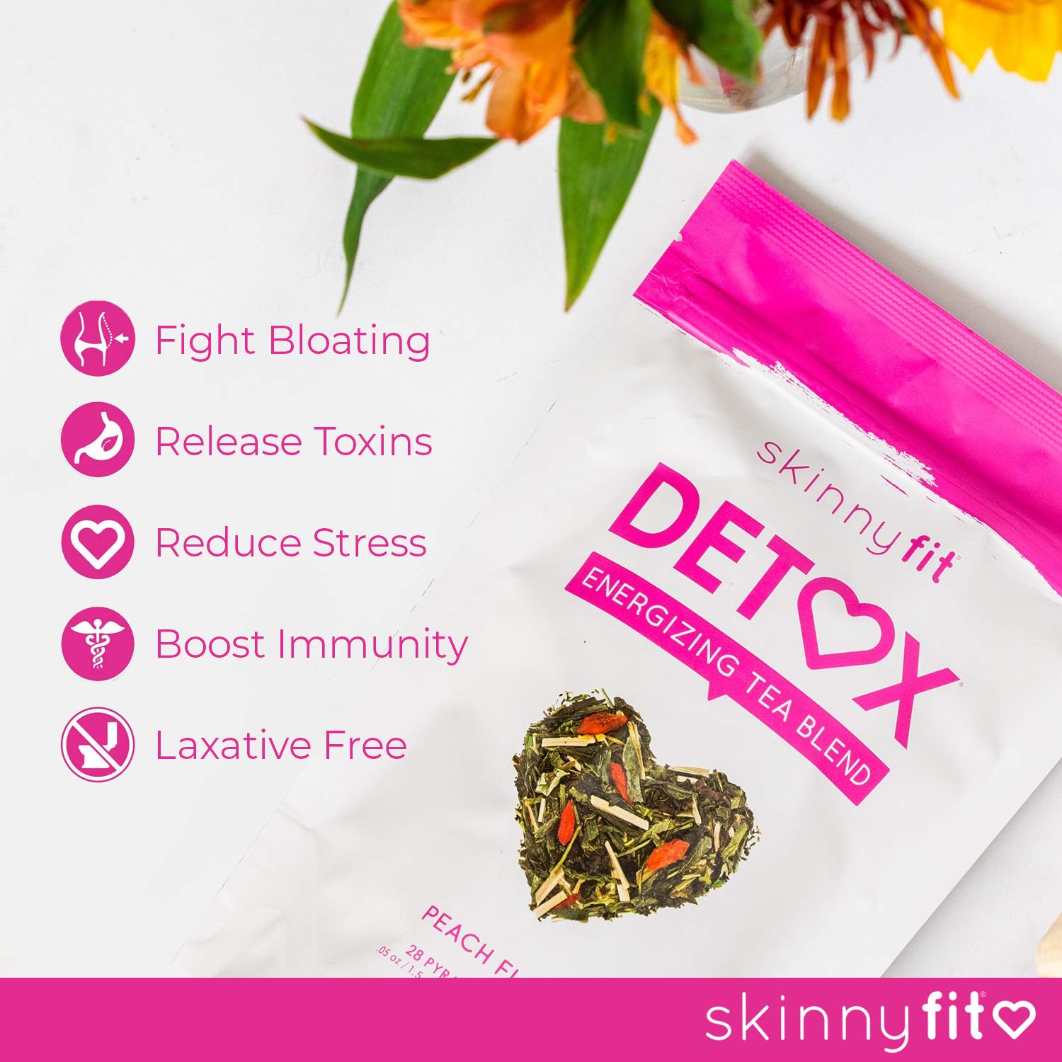 SkinnyFit Detox Tea: All-Natural, Laxative-Free, Supports A Healthy Weight