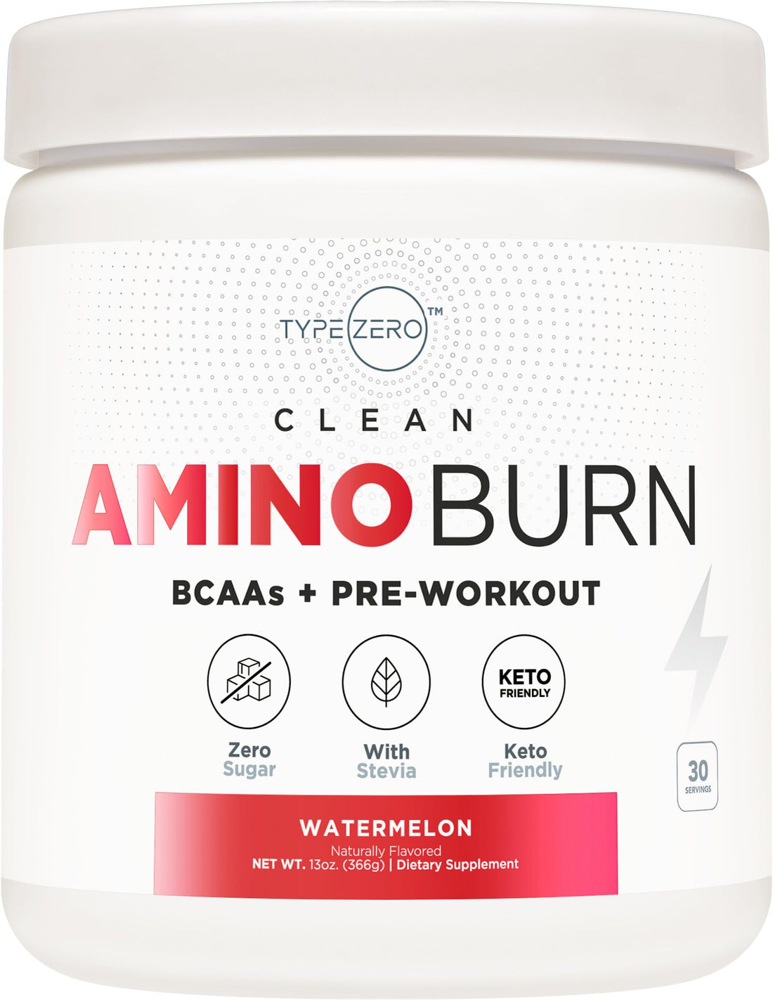 Type Zero AminoBurn - Vegan Amino Acids Energy Pre Workout Drink for Women/Men 