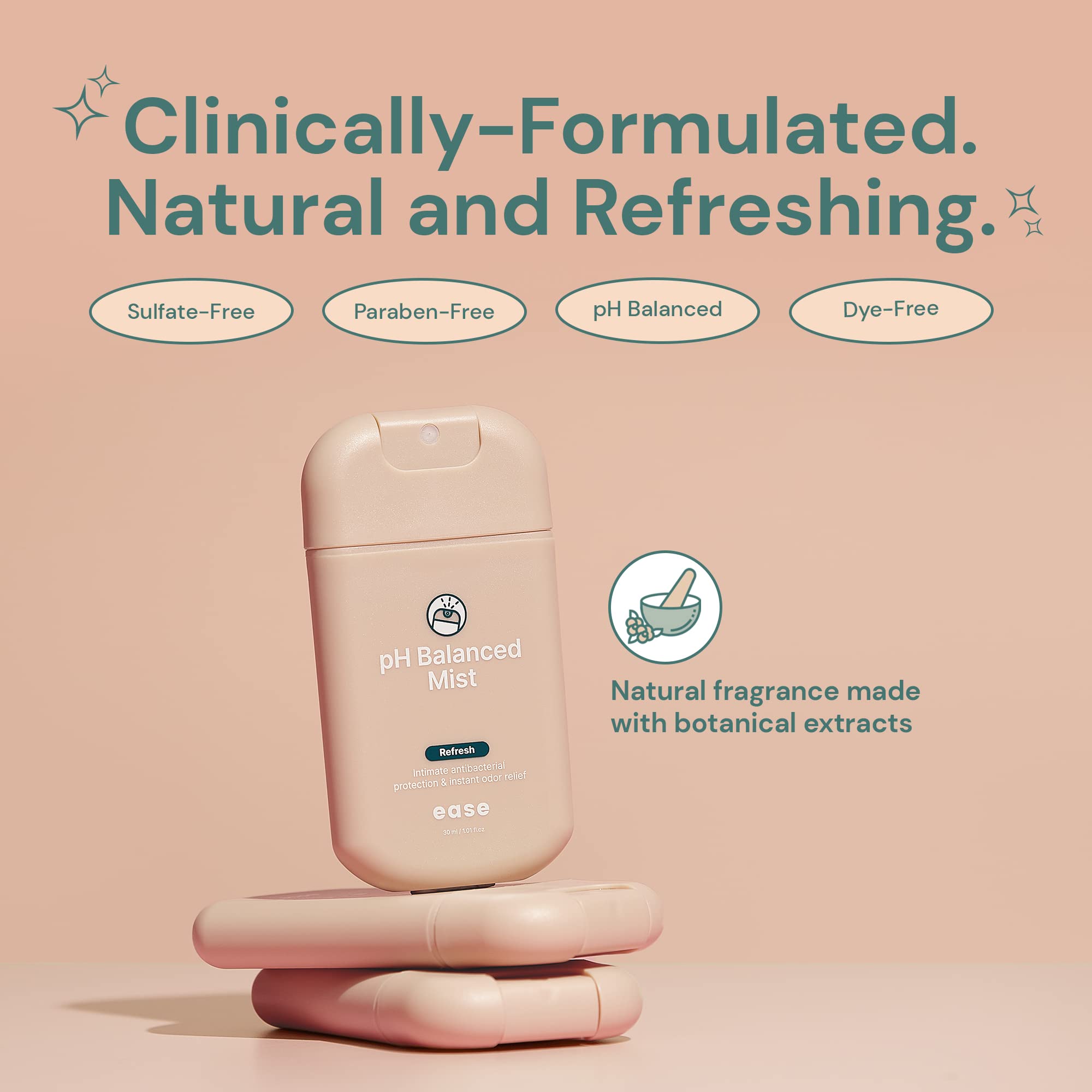 Ease Intimate Soothing pH-Balanced Mist for Feminine Itching and Discomfort Relief Ease