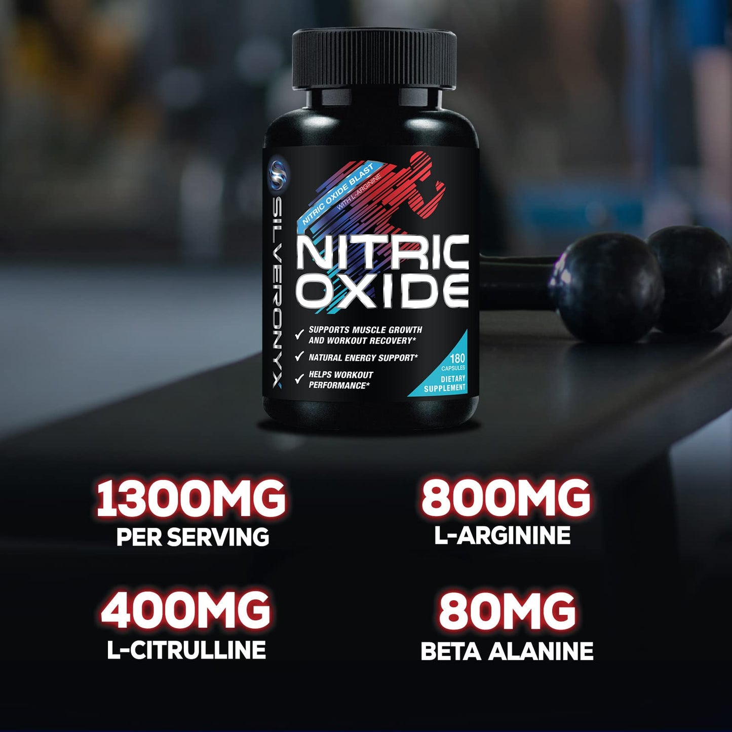 Extra Strength Nitric Oxide Supplement L Arginine 3X Strength - Citrulline Malate, AAKG