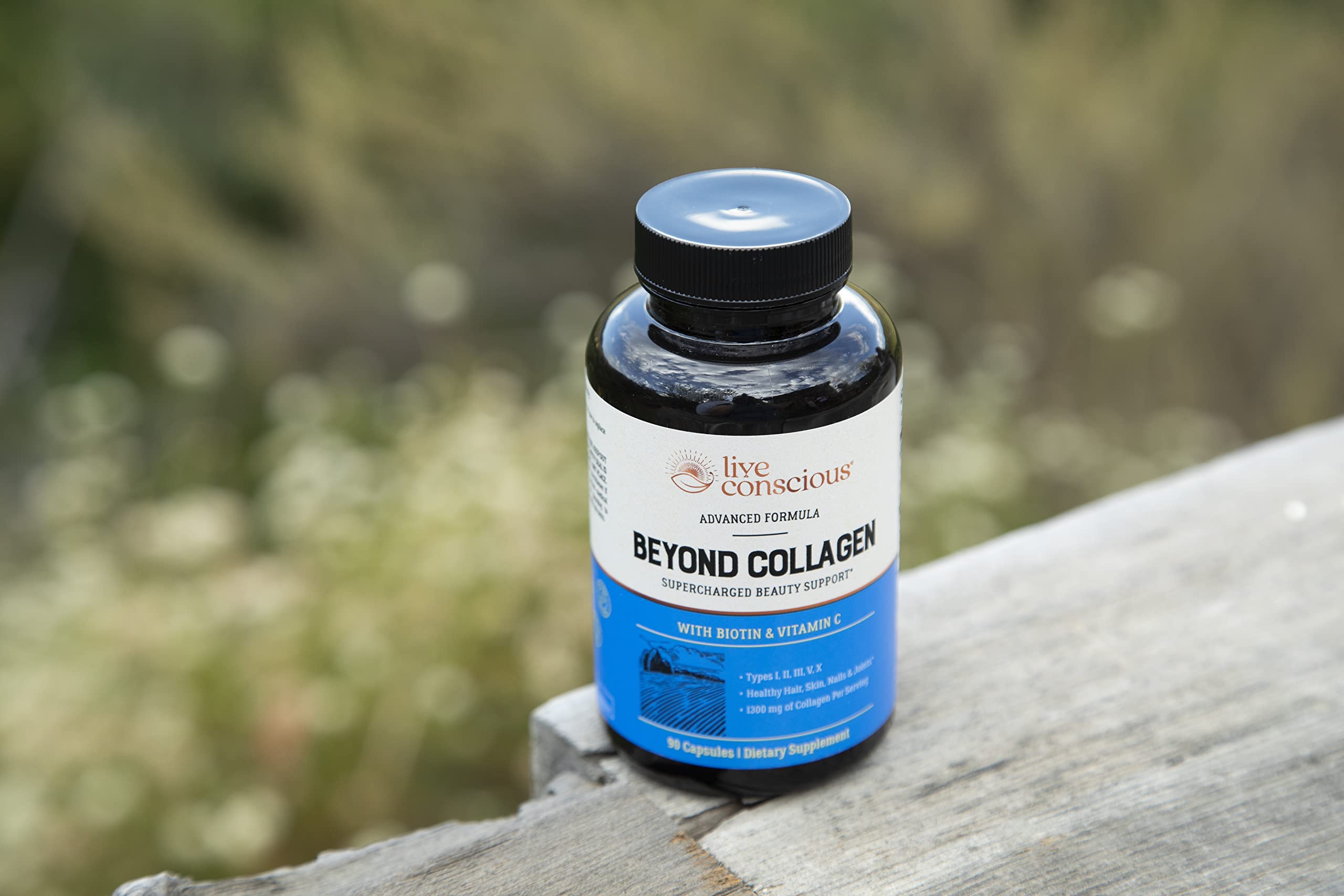 Live Conscious Beyond Collagen Multi Collagen Capsules - Types I, II, III, V & X