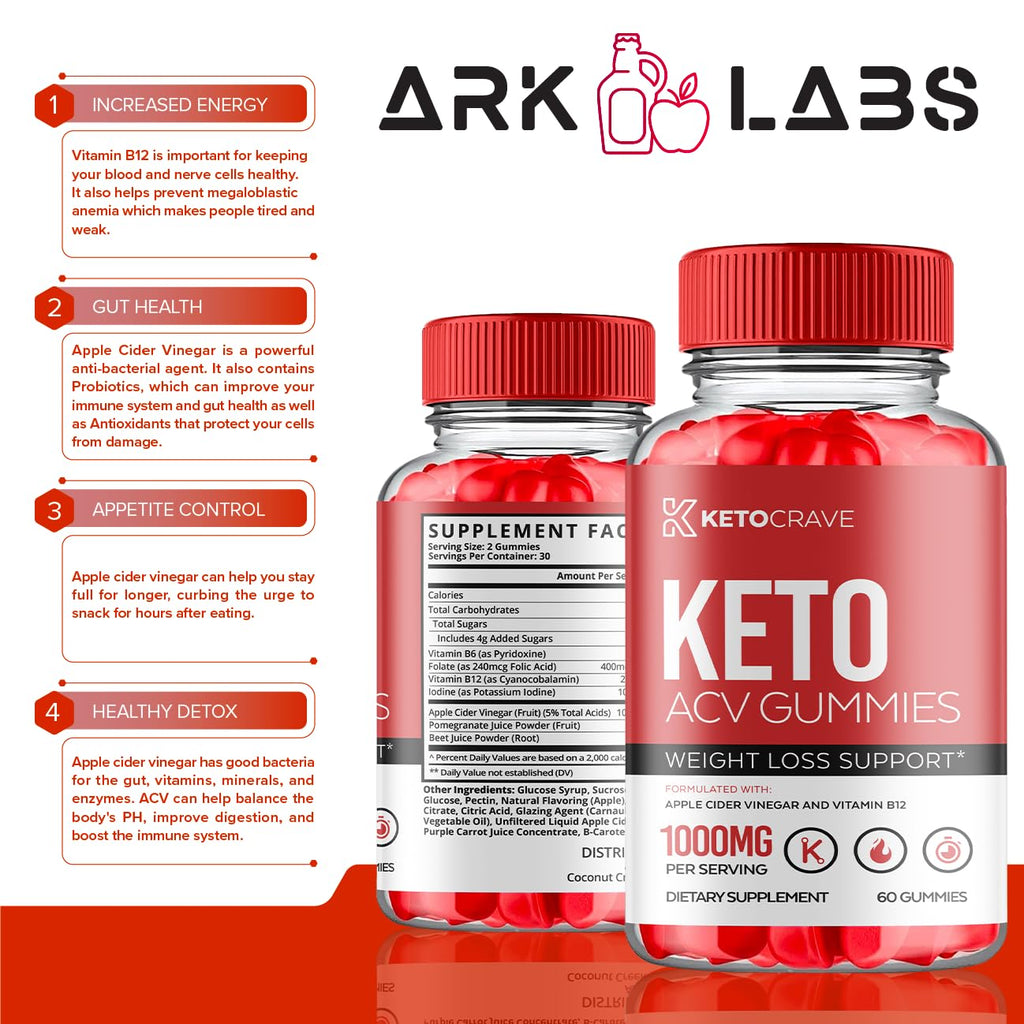 Keto Crave ACV Gummies, KetoCrave Keto ACV Gummies Advanced Weight Loss 1000MG