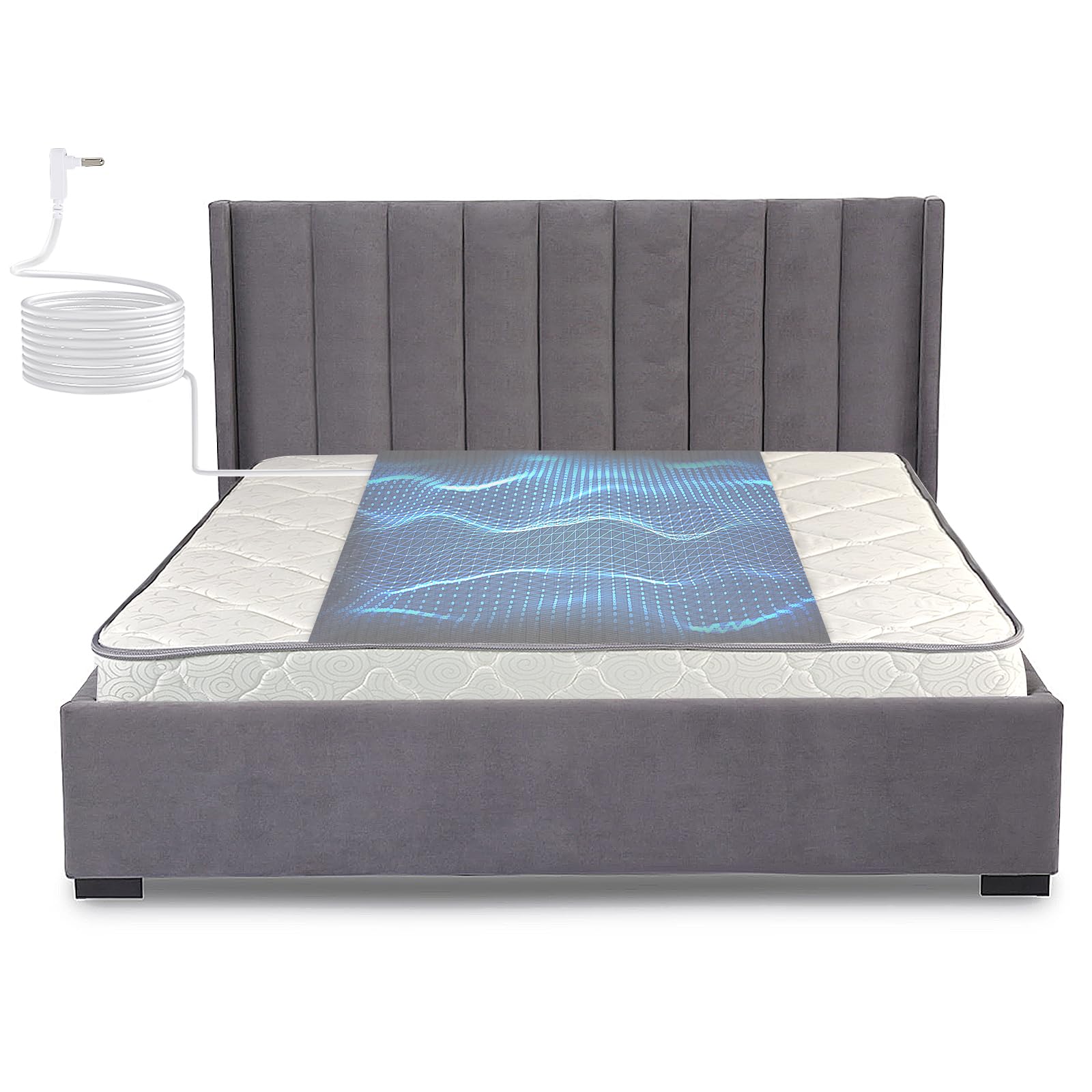 Grounding Mat for Bed, Grounding Sheets Blanket with Grounding Cord, Earthing Mat Grounding Pad