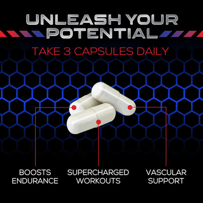 Extra Strength Nitric Oxide Supplement L Arginine 3X Strength - Citrulline Malate, AAKG