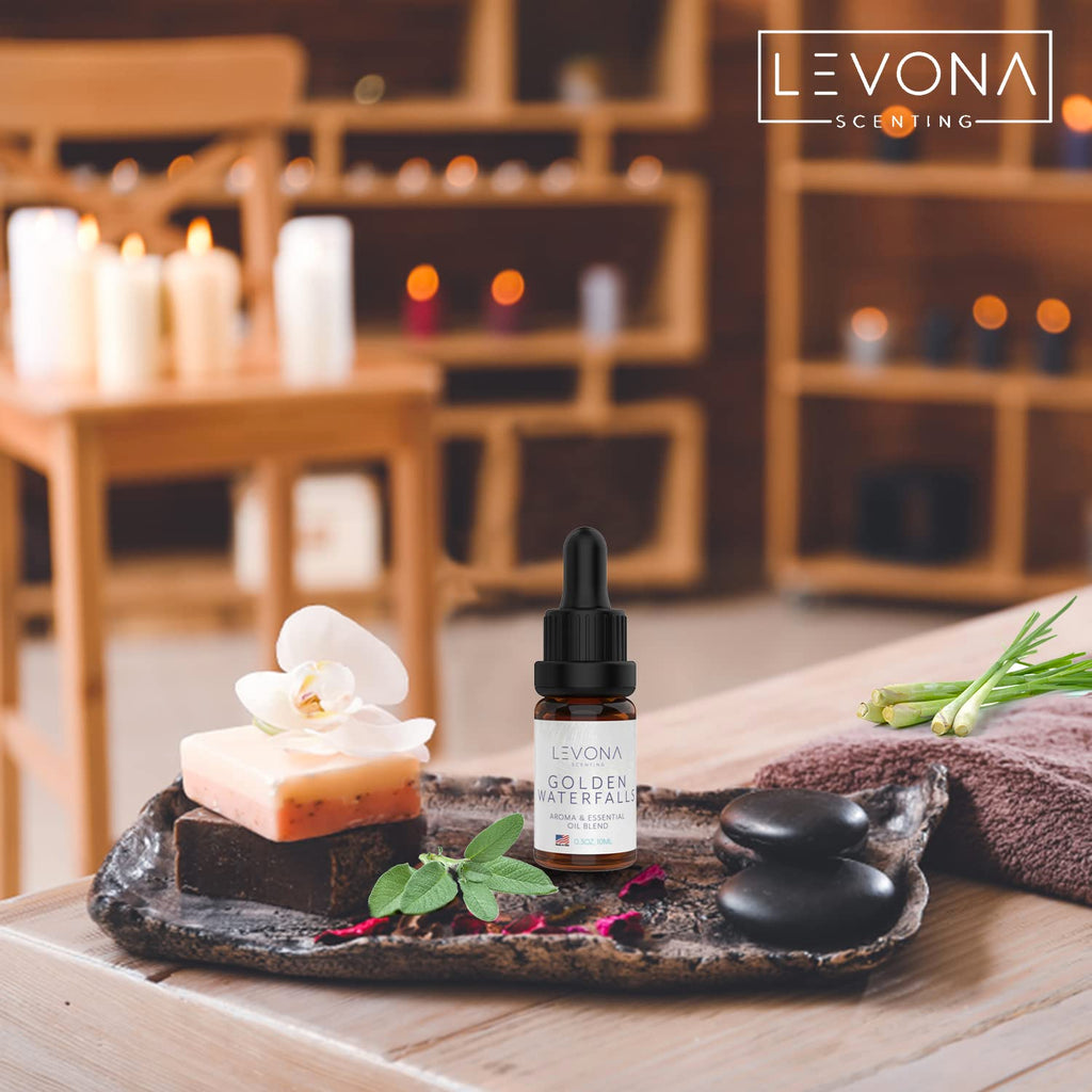 Levona Scent Pure Essential Oils for Diffusers for Home, Hotel & Office - Golden Waterfalls