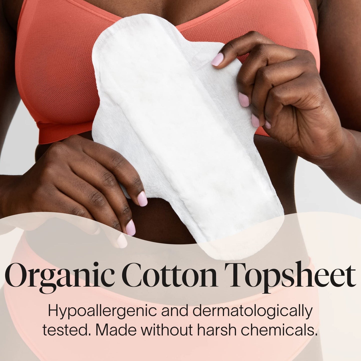 Cora Organic Pads | Ultra Thin Period Pads with Wings | Overnight Absorbency | Ultra-Absorbent