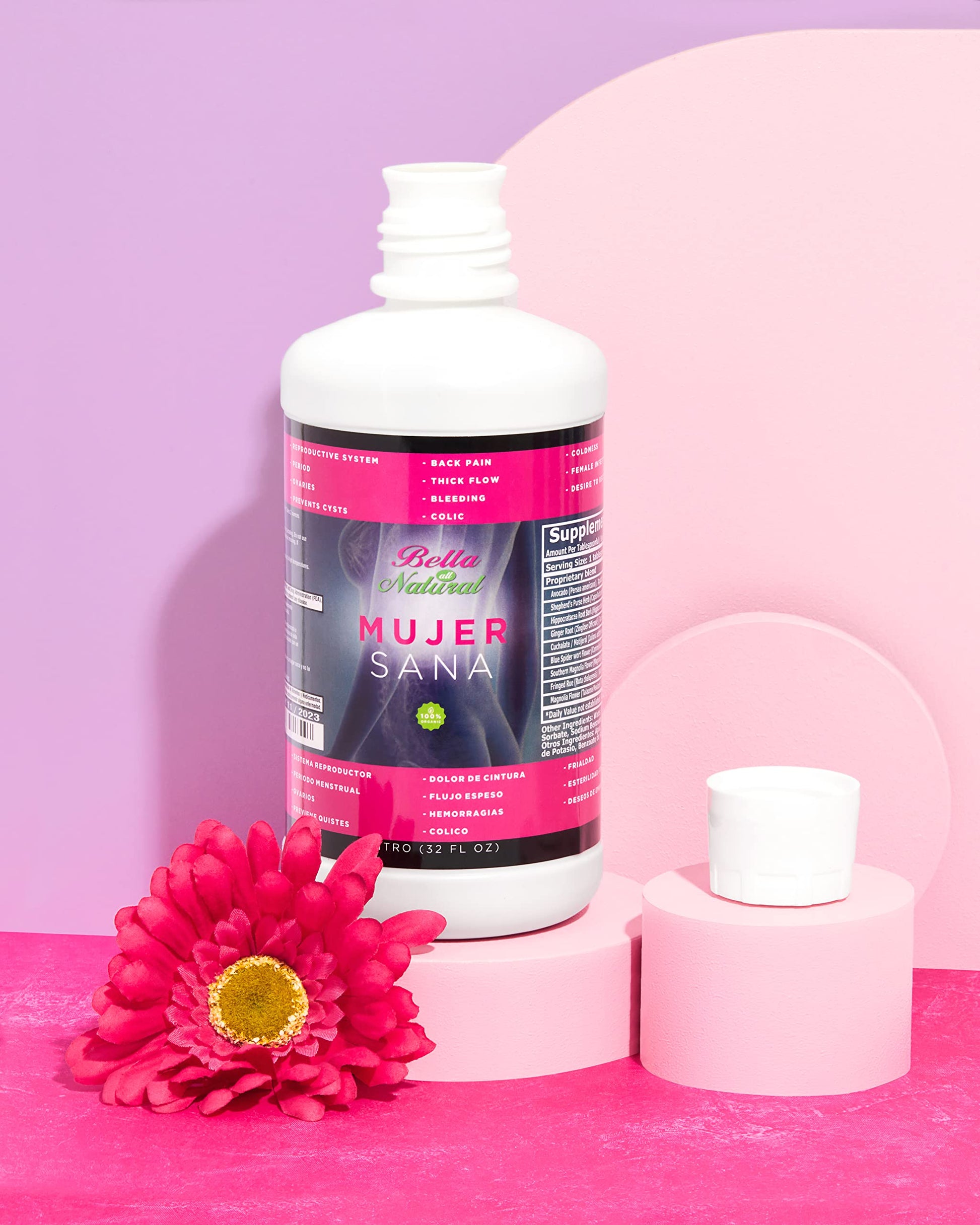 Bella All Natural Mujer Sana Healthy Woman, Hormonal imbalance, PCOS, Period Cramps Bella All Natural